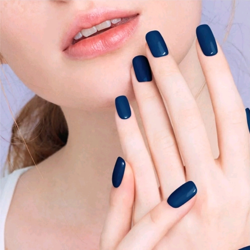 Ohora semi cured gel nail strips "Noble Navy" New Box!